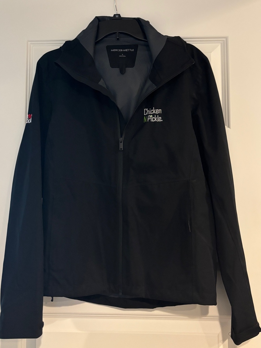 Black Lightweight Jacket - Chicken N Pickle Logo NWOT